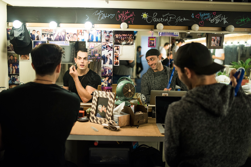 Kyle Brown- Dustin Layton- Anastasia - Musical- Broadway- Backstage