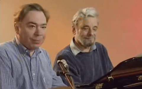 Andrew Lloyd Webber GIF- Stephen Sondheim GIF
