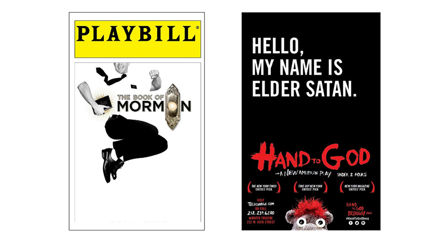 Hand to God- broadway- Book of Mormon