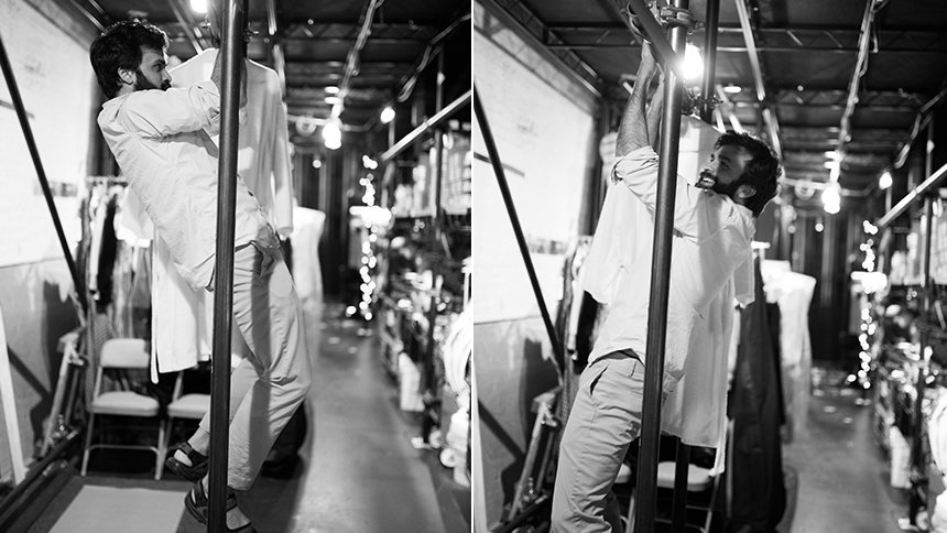 Great Comet Broadway Musical Backstage- Nick Choksi