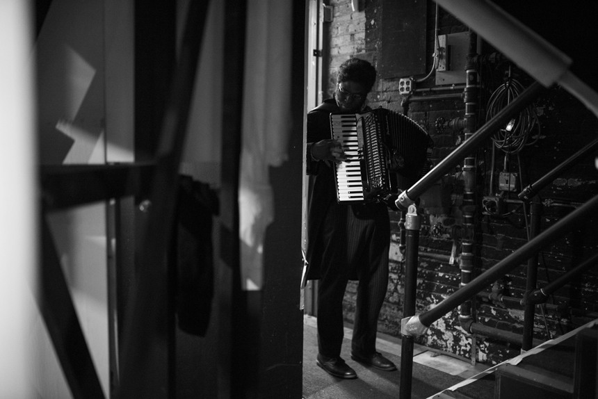 Great Comet Broadway Musical Backstage- Okieriete Onaodowan - Oak