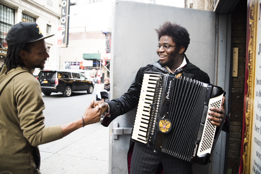 Great Comet Broadway Musical Backstage- Okieriete Onaodowan - Oak