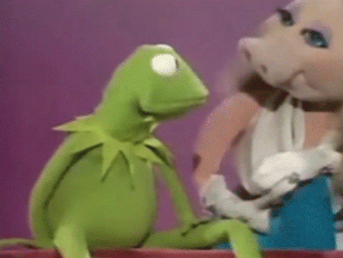 Miss Piggy- Victor Wallace- Karate chop GIF