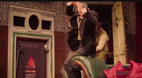 Jonathan Sayer GIF - Henry Lewis GIF- Play that goes wrong GIF