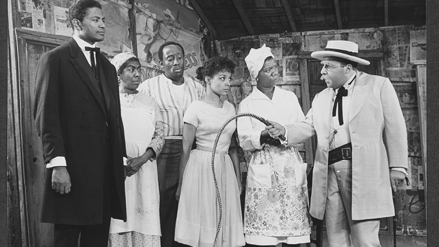 Ossie Davis, Helen Martin, Godfrey Cambridge, Ruby Dee, Beah Richards and Sorrell Booke in - Purlie Victorious