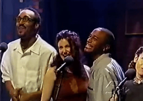 Seasons of Love GIF- Rent GIF- OBC GIF- Broadway GIF- Idina Menzel GIF- Taye Diggs GIF- Daphne Rubin Vega GIF
