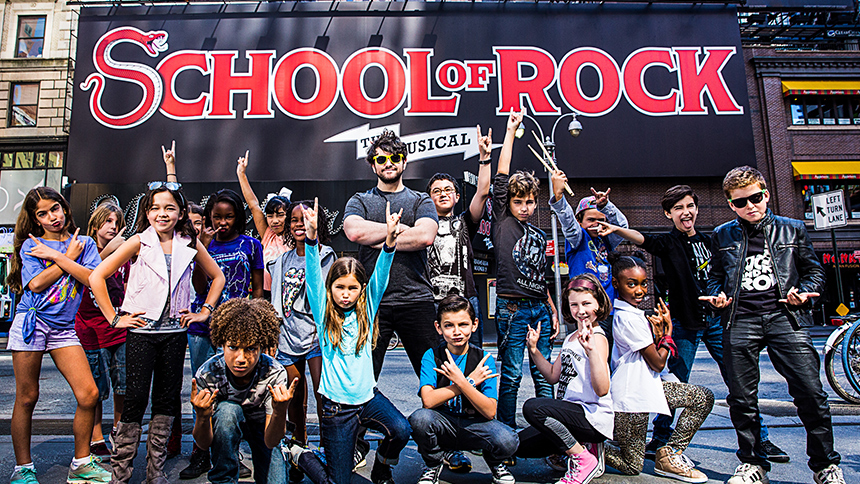 School of Rock- Broadway- Cast- Alex Brightman- Kids
