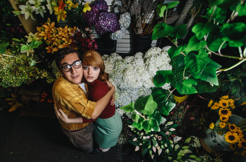 Julesy Flavelle as Audrey & Daniel Youngelman as Seymour- Little Shop of Horrors- NYU- Tisch New Theatre