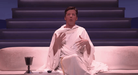 Sean Hayes GIF- Act of God GIF- Shrug GIF