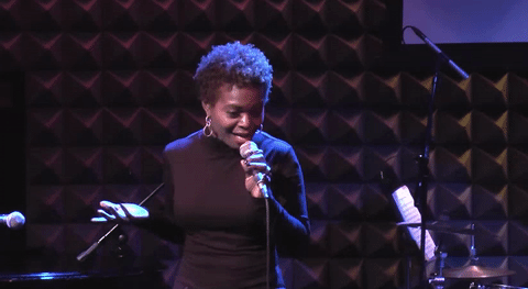LaChanze GIF- Shrug GIF