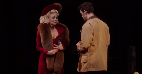 Megan Sikora GIF- Broadway- Holiday Inn- Break up GIF