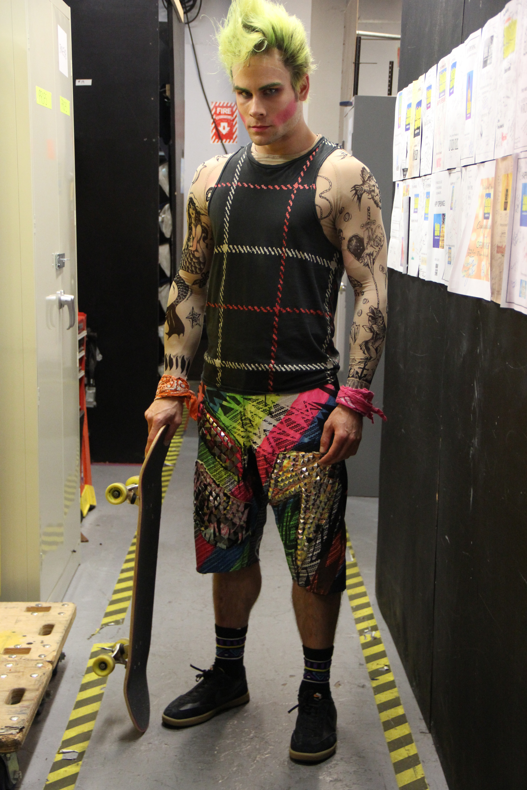 Kyle Matthew Hamilton- SpongeBob SquarePants-Broadway Musical-David Zinn Costumes- Snake Electric Skate