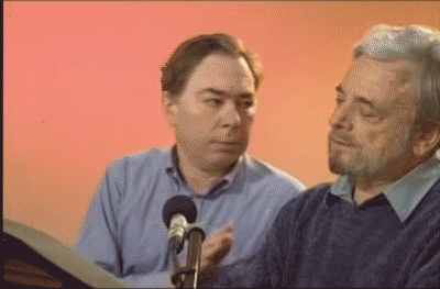 Andrew Lloyd Webber GIF- Stephen Sondheim GIF- Secret GIF-