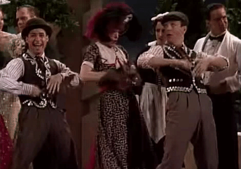 Playing Spoons GIF- Me and My Girl Broadway