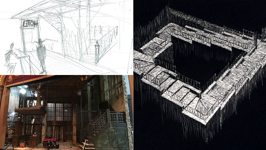Hughie - Broadway- Christopher Oram- Set- Escher