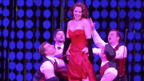 Elizabeth Stanley GIF- Merrily We Roll Along GIF
