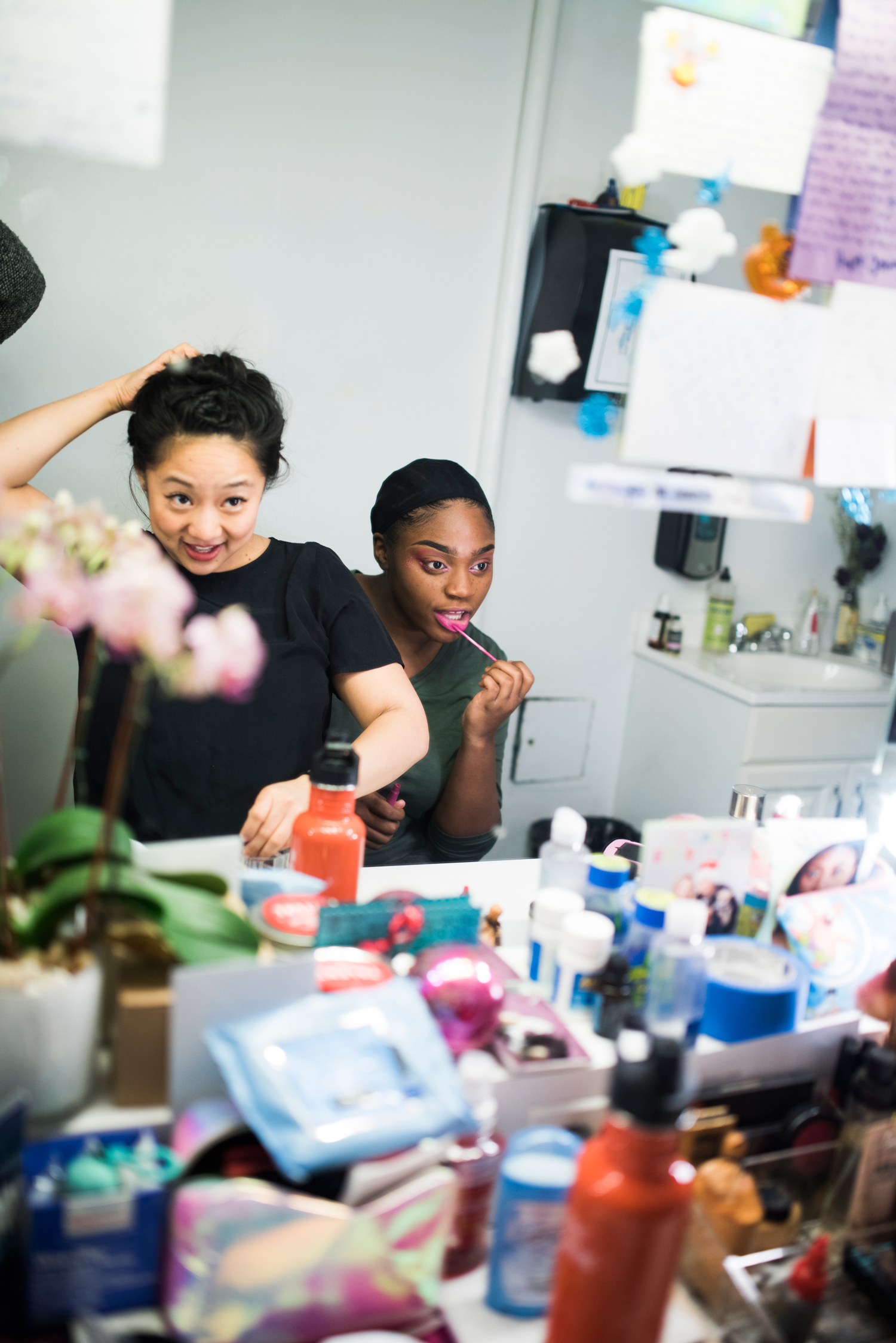 Spongebob Squarepants - Musical- Broadway-Backstage- Stephanie Hsu- Jai'Len Christine Josey