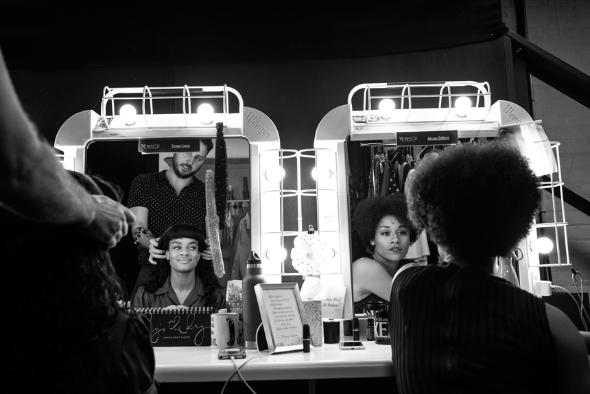 The Donna Summer Musical Broadway Backstage-Jenny Anderson Photography-BroadwayBox-Ariana DeBose- Storm Lever