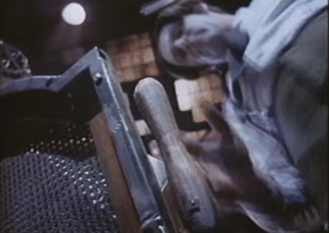 Len Cariou GIF- Sweeney Todd GIF- Chair GIF