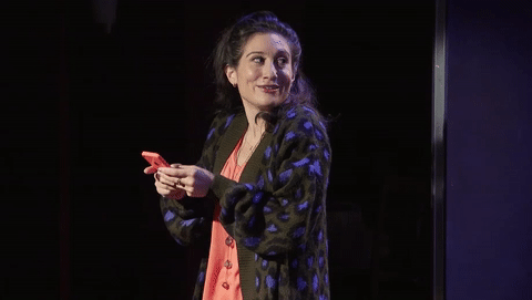 Lucy Devito GIF- Hot Mess GIF- Swiping
