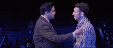 Nick BLAEMIRE GIF- George Salazar GIF- TIck Tick Boom GIF- HUG GIF