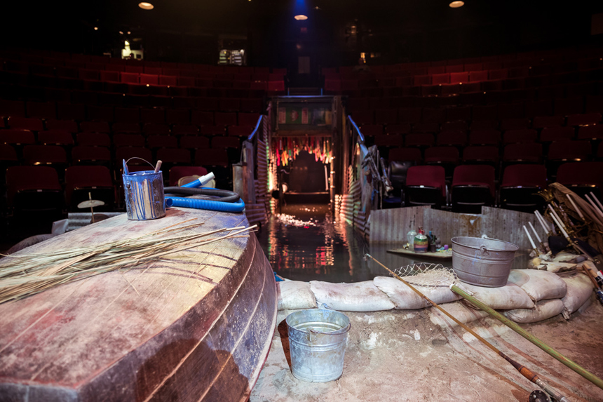 Once On This Island Set Design Revival- Dane Laffrey- Water