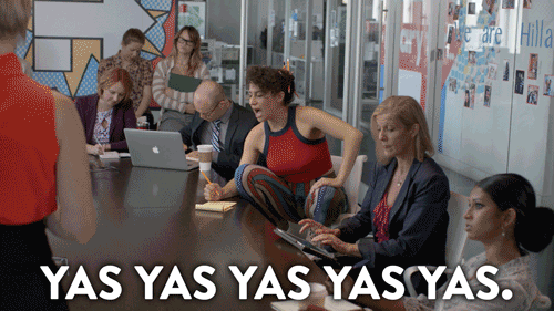 yAS bROAD city Hilary GIF