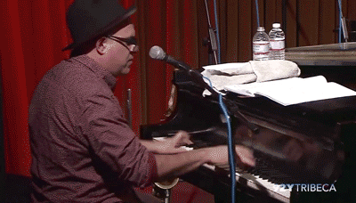 David Yazbek GIF- Piano GIF- Broadway GIF