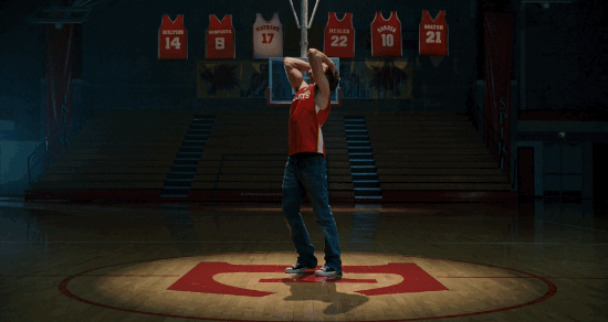 High school musical gif- basketball