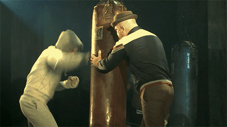 Andy Karl- Rocky- GIF- Broadway- Boxing