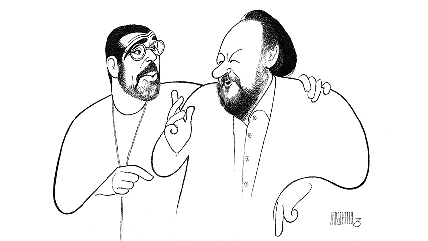 Al Hirschfeld- David Mamet