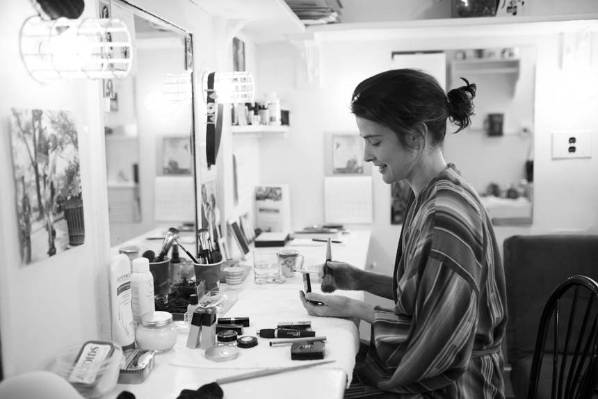 Present Laughter- Broadway- Cobie Smulder- Backstage