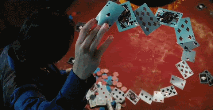 Magic deck of cards- gambit- gif