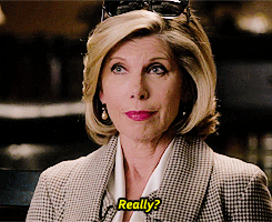 Christine Baranski- GIF- Smile