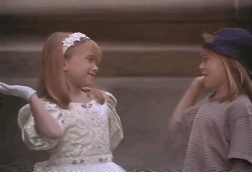 Mary Kate and Ashley GIF