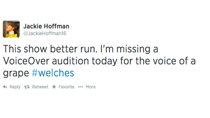 On the Town- Twitter- Jackie Hoffman