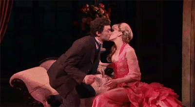 Bryce Pinkham- GIF- Gentleman's Guide- Broadway- Kiss Gif- Lisa o'hare
