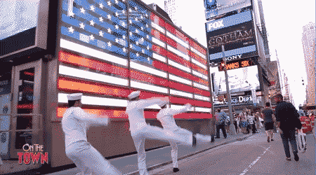 On the Town- GIF- Tony Yazbeck- Jay Armstrong Johnson -Clyde Alve