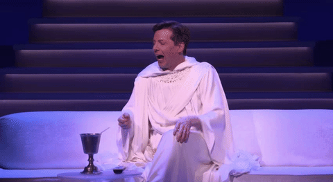 Sean Hayes GIF- Act of God GIF- Over my head GIF