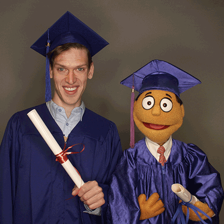 Ben Durocher- Avenue Q- GIF- Princeton Costume- Graduation