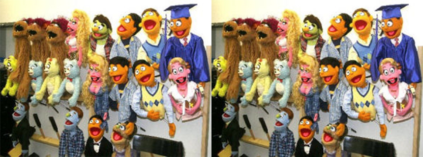 Avenue Q Backstage Puppets
