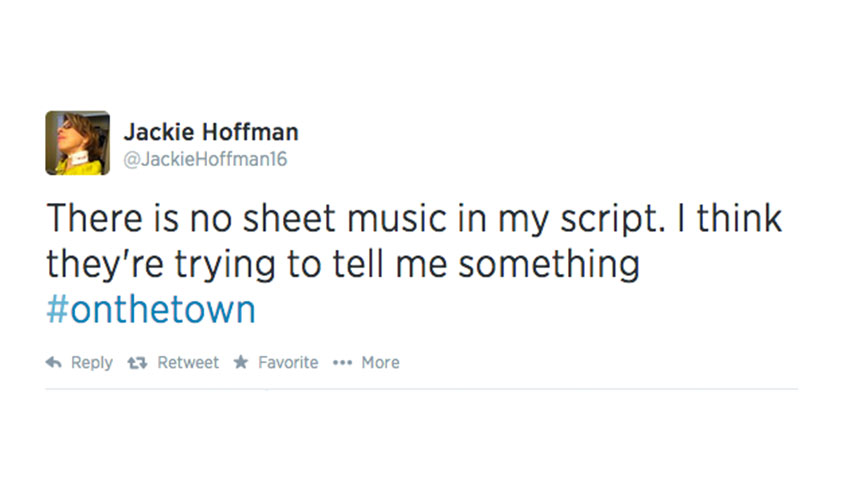 On the Town- Twitter- Jackie Hoffman