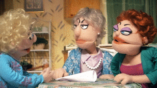 Golden Girls GIF- Puppet- Rose Hit