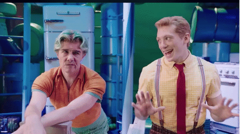 Spongebob Squarepants GIf- Musical Broadway- Ethan Slater GIF- Gavin Lee GIF
