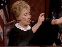 Judge Judy waiting GIF