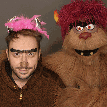 Jason Jacoby- Avenue Q- GIF- Trekkie Monster Costume