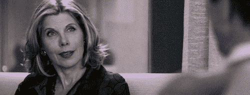 Christine Baranski- GIF- Diane Lockhart- The Good Wife